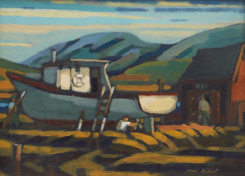 René Hébert, Fort de la Baie, oil on canvas