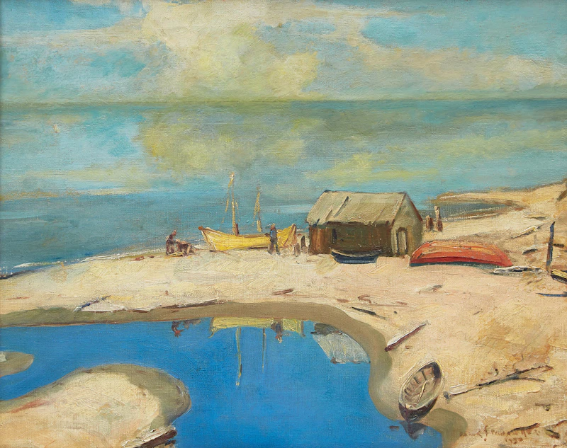 On the Beach, Chaleur Bay by Frank Shirley Panabaker