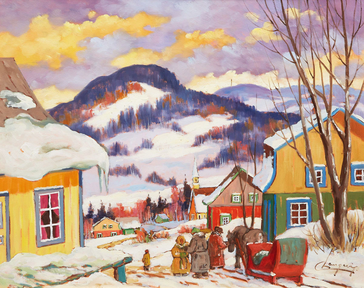 Claude Langevin, Brie d’equipement, oil on canvas