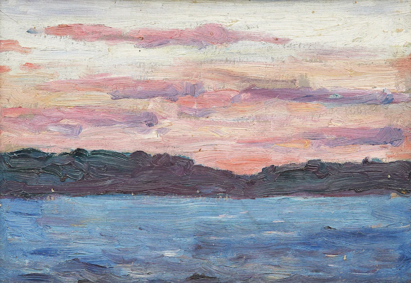 Sunset on Mary Lake   by Gordon McKinley Webber