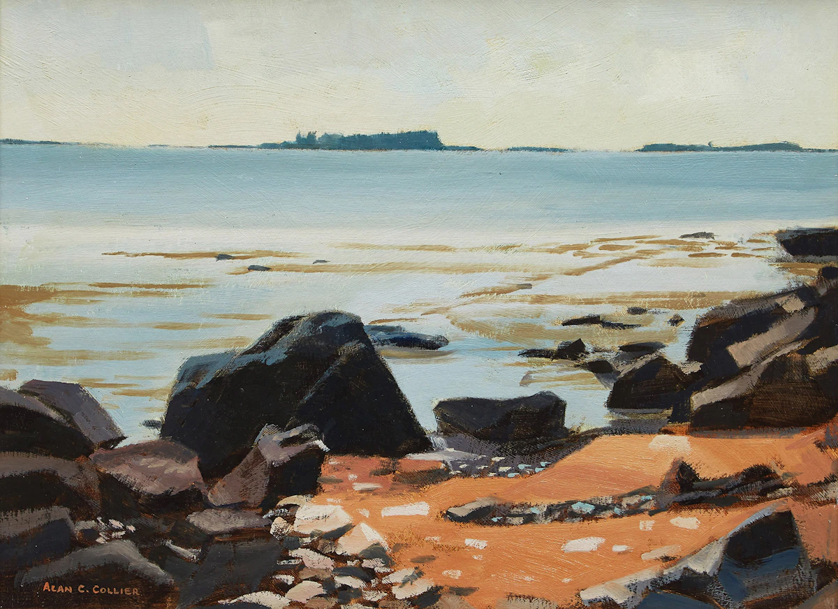 Alan Caswell Collier, Port La Tour, Nova Scotia, oil on board, 1983
