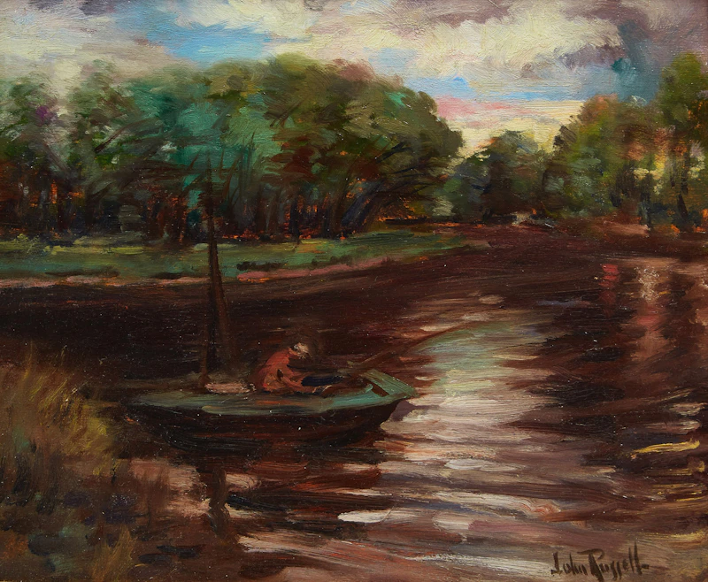 John Wentworth Russell, Eventide, oil on board