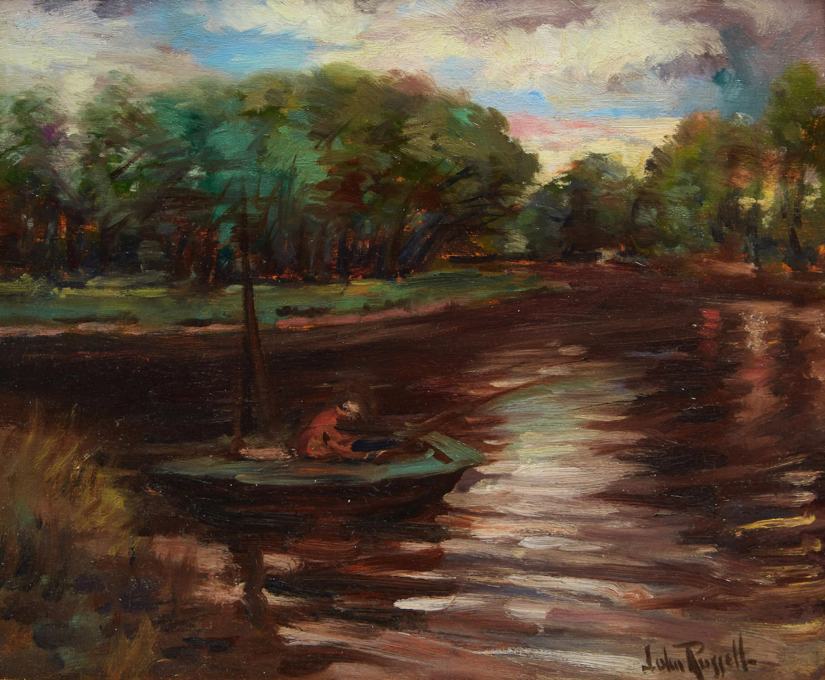 John Wentworth Russell, Eventide, oil on board