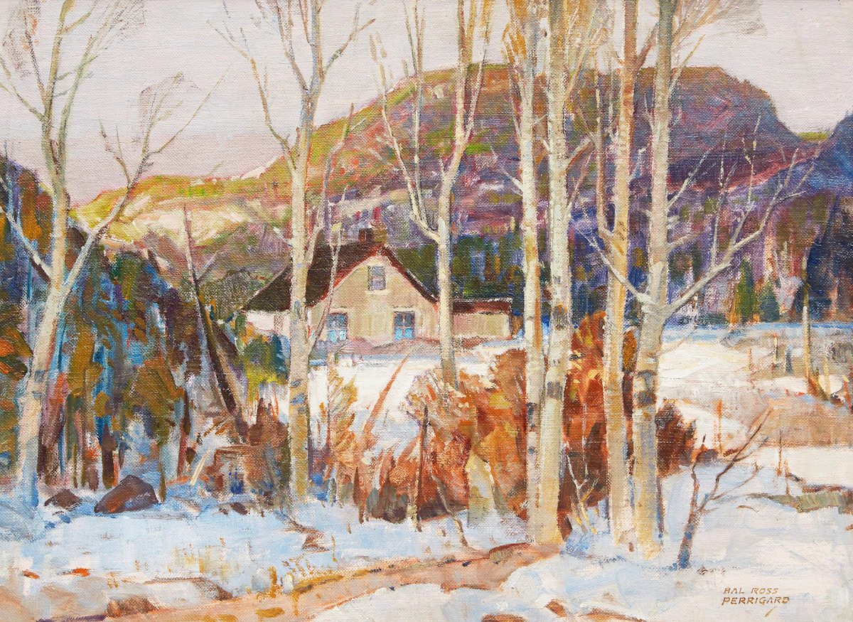 Hal Ross Perrigard, Laurentian Motif, oil on board
