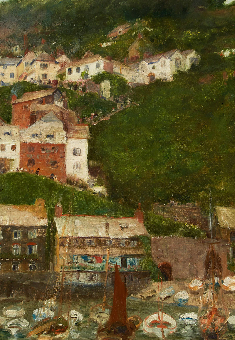 Village on the Water  by John Wycliffe Lowes Forster
