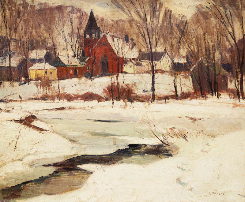 Unionville January by Frank Leonard Brooks