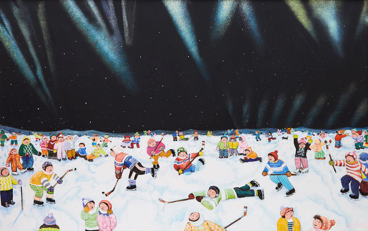 Alberto de Castro, Northern Lights, acrylic on canvas