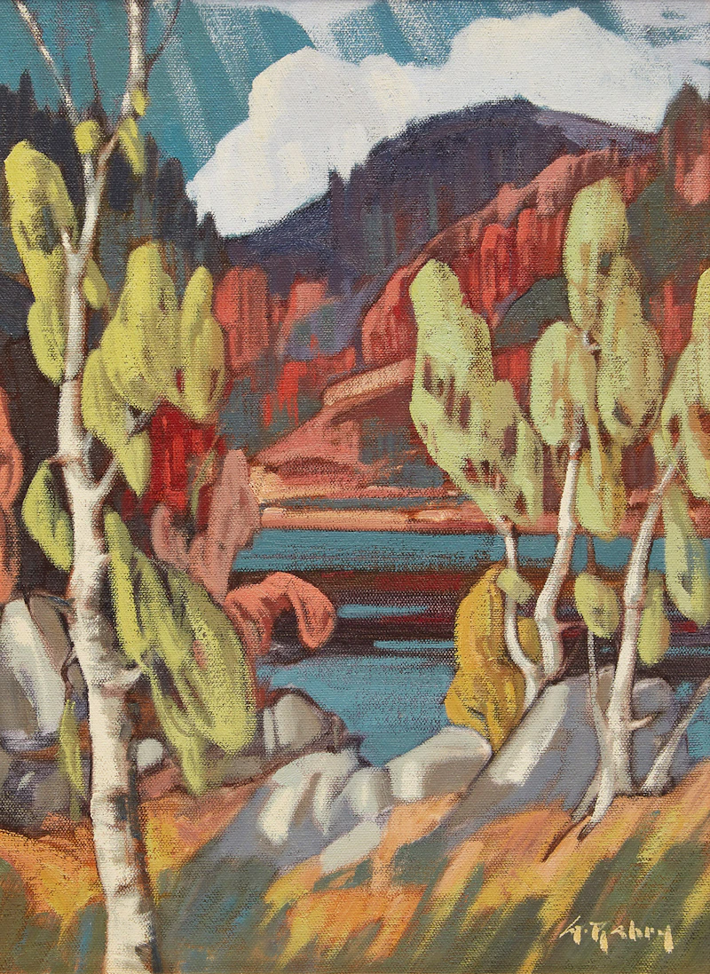 Bouleaux en automne  by Gaston Rebry