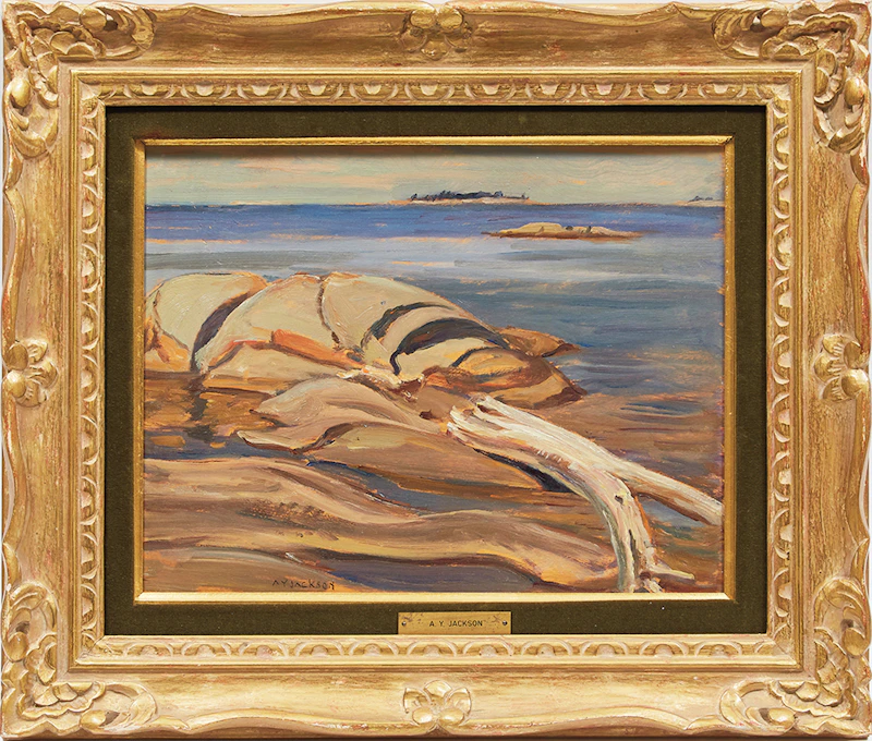 Alexander Young Jackson, Shoals, Georgian Bay , oil on board, 1959 - view 2