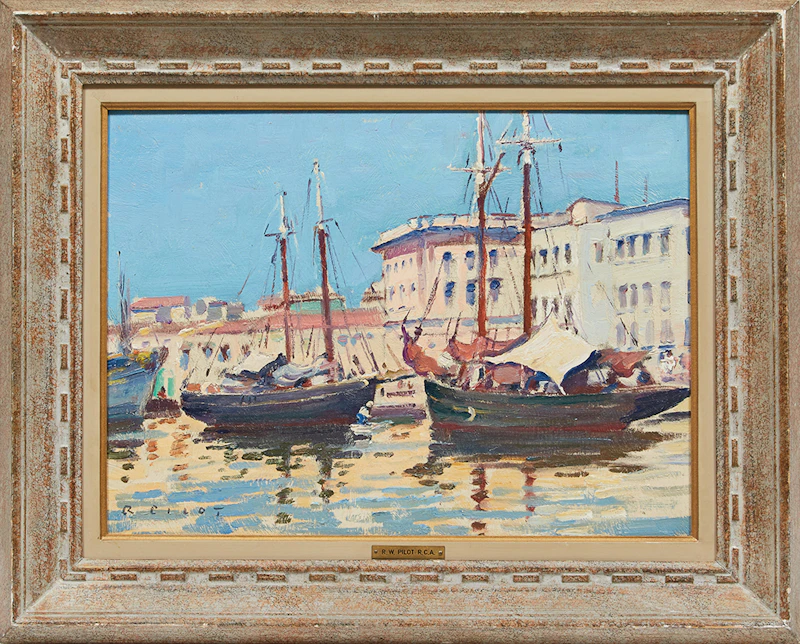 Robert Wakeham Pilot, Barbados, BWI, oil on board, 1959 - view 2