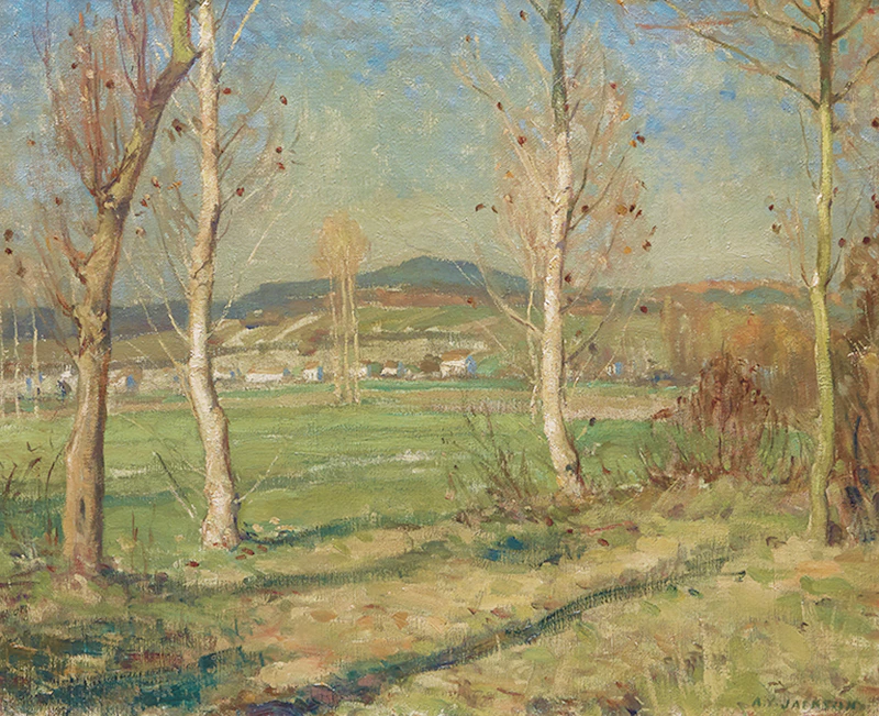 Alexander Young Jackson, October Morning, Épisy (1909), oil on canvas