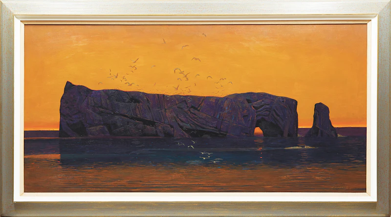 Charles Fraser Comfort, Midsummer Dawn, Percé, oil on canvas, 1977 - view 2