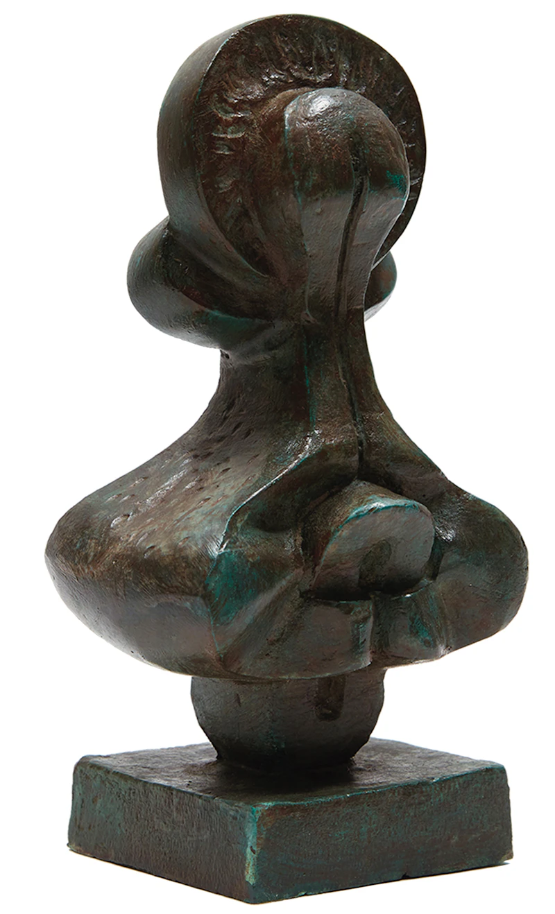 Sorel Etrog, Study for Madonna Bust, bronze, 1963 - view 11