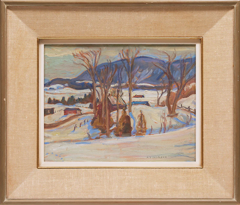 Alexander Young Jackson, Hills Near Ripon, Quebec, oil on board, 1962 - view 2