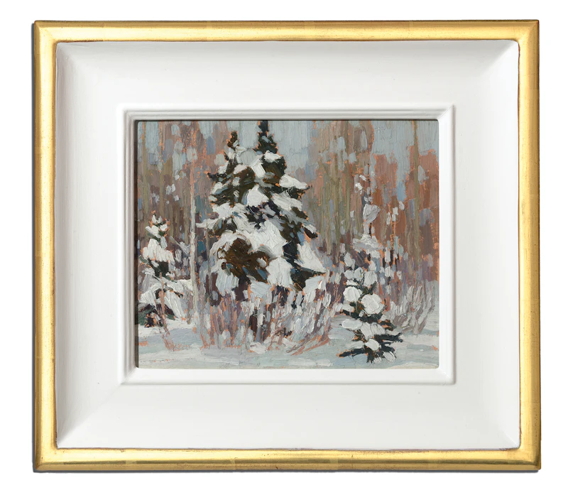 Franklin Carmichael, Orillia (1915), oil on double board, 1915 - view 2