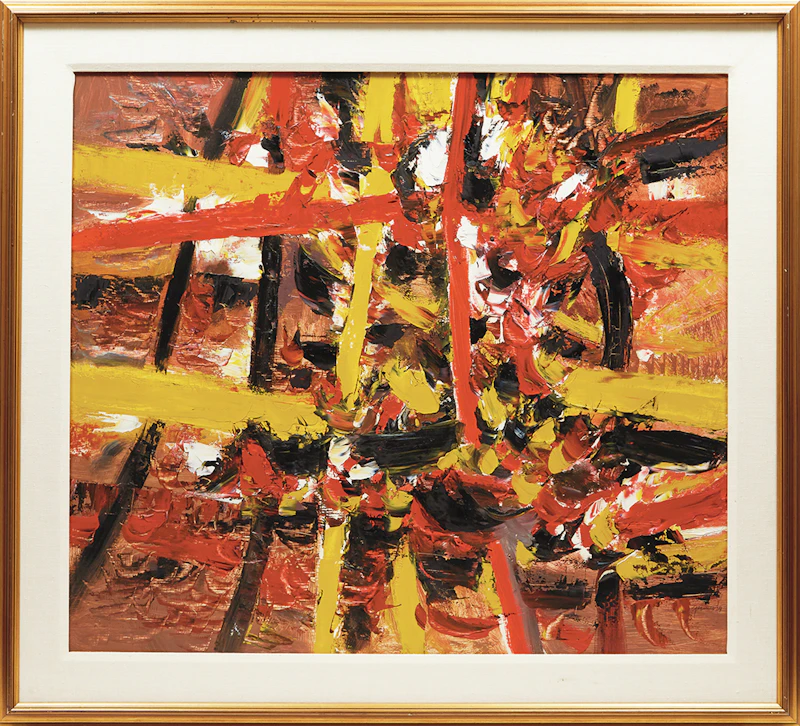 Lise Gervais, La Voie d’Enfer (1959), oil on board, 1959 - view 2