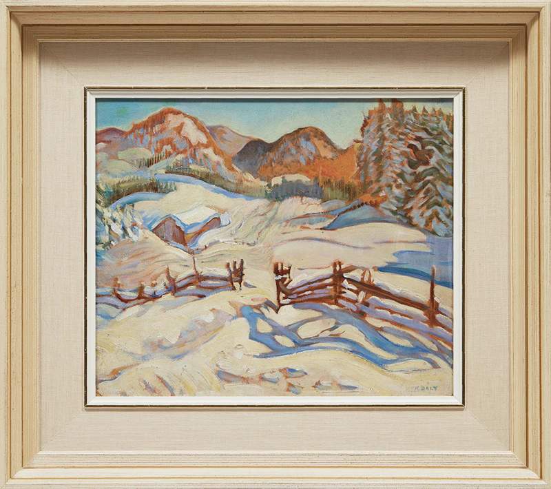 Kathleen Frances Daly Pepper, Winter Charlevoix (1931), oil on board, 1931 - view 2