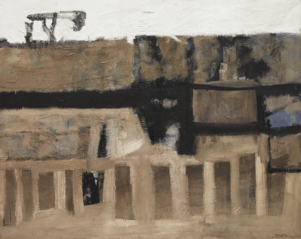 William Ronald, Invasion (1955), oil on canvas, 1955