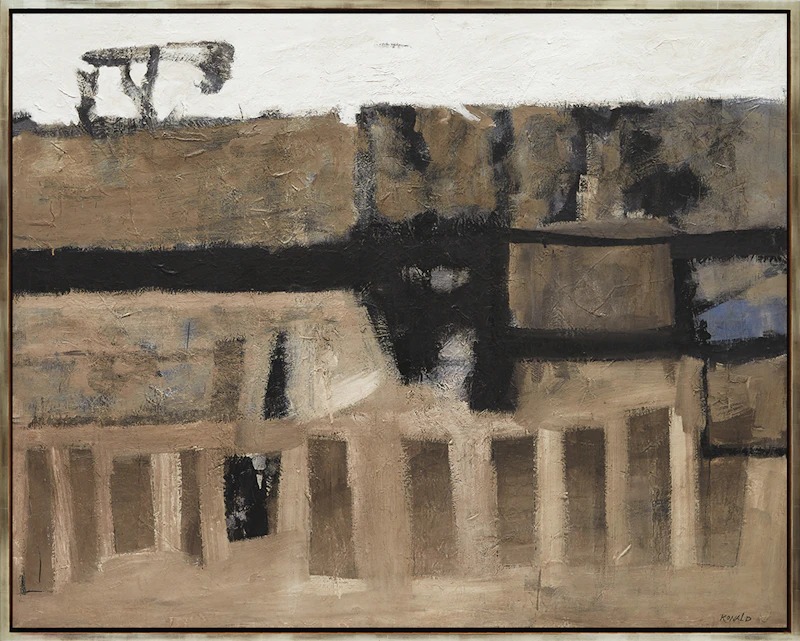 William Ronald, Invasion (1955), oil on canvas, 1955 - view 2