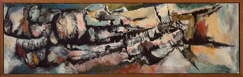 William Paterson Ewen, Untitled, oil on canvas, 1955 - view 2