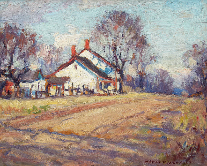 Manly Edward MacDonald, Heath Street near Bayview (Bennington Heights, Toronto), oil on board - view 6