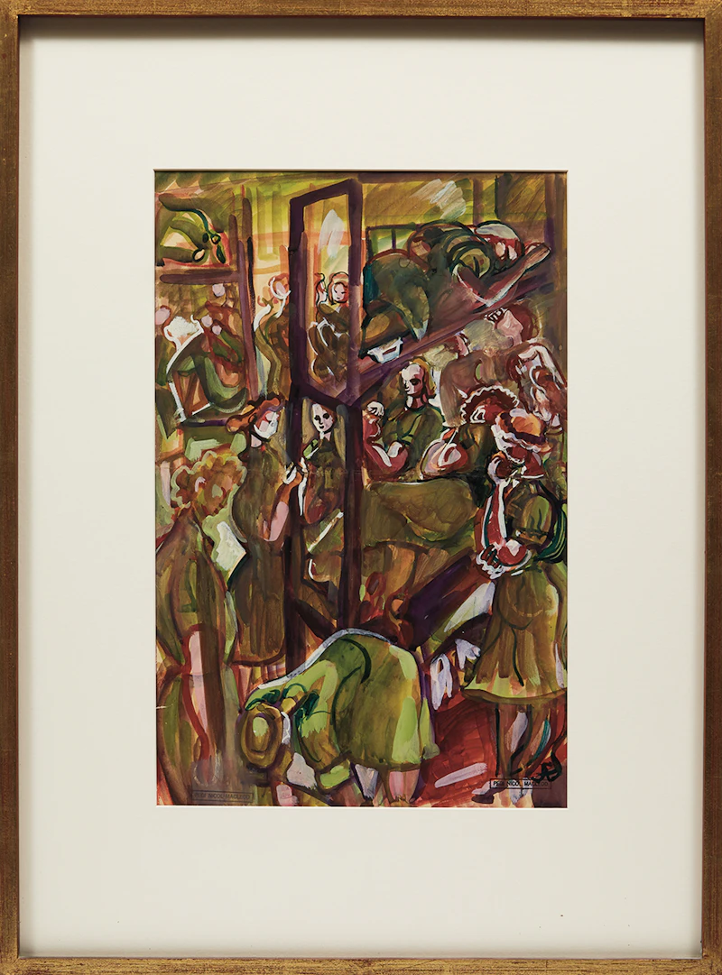Pegi Nicol MacLeod, Bunks, watercolour - view 2