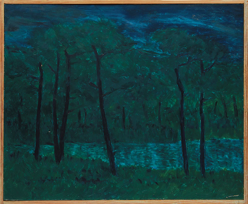 Kazuo Nakamura, September, oil on board - view 2