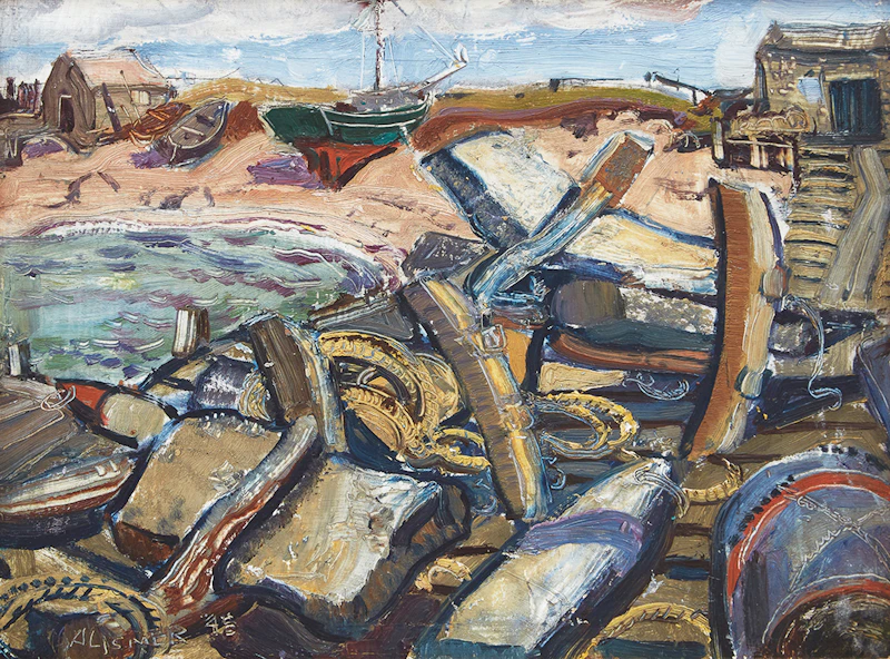 Arthur Lismer, Fisherman’s Gear, Cape Breton Island, Nova Scotia, oil on board