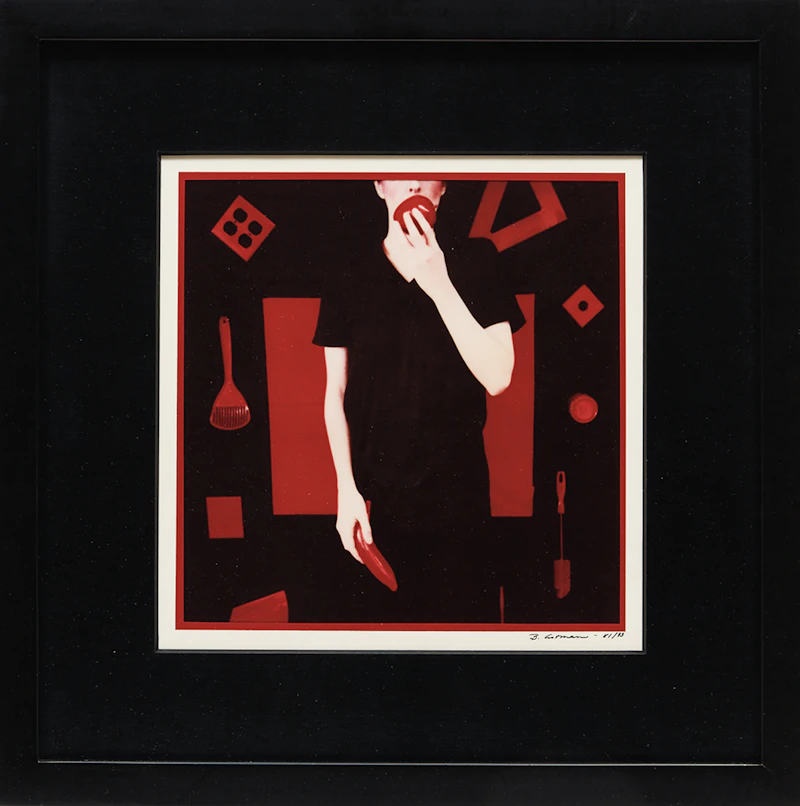 Barbara Astman, Untitled (Banana and Apple); Untitled (Mallet and Trowel)  (from the Red Series), two colour prints, 1993 - view 3