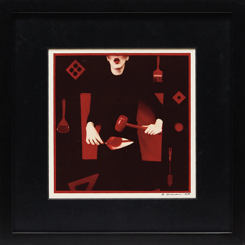 Barbara Astman, Untitled (Banana and Apple); Untitled (Mallet and Trowel)  (from the Red Series), two colour prints, 1993 - view 4
