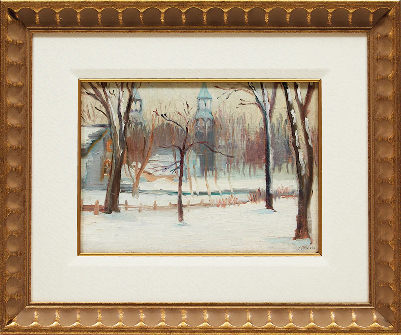 Kathleen Moir Morris, Berthier-en-Haut, oil on board - view 2