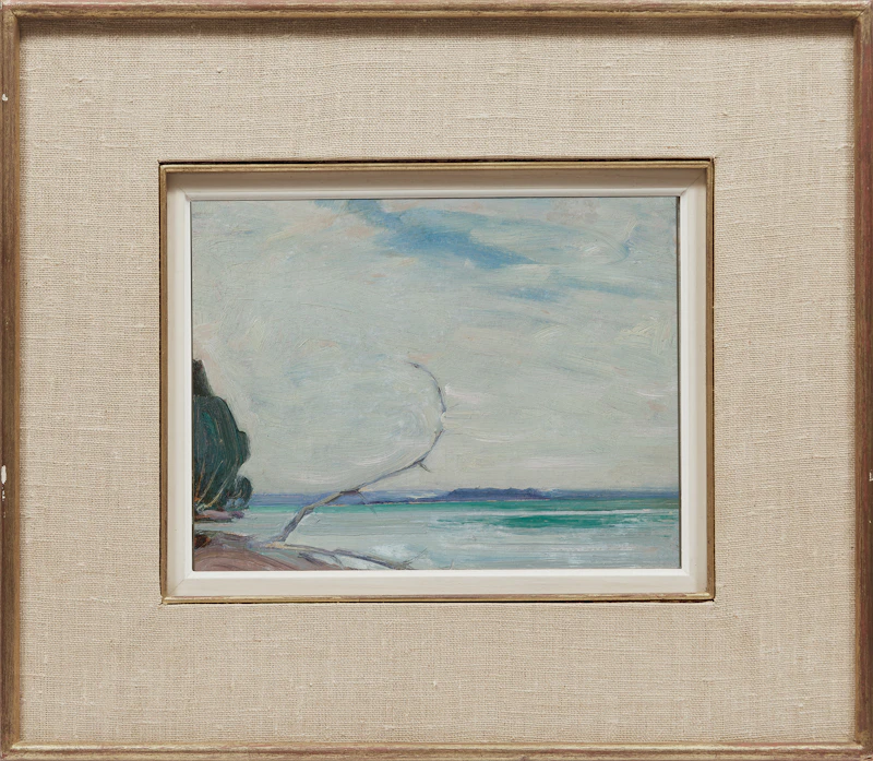 James Edward Hervey MacDonald, Roches Point, Lake Simcoe, oil on board, 1920 - view 2