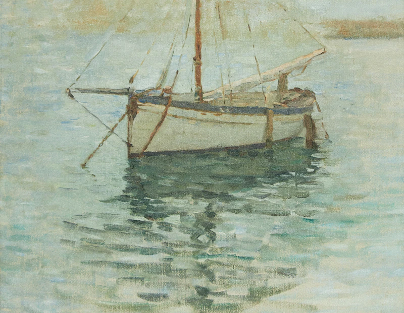 Moored Boat by Helen Galloway McNicoll