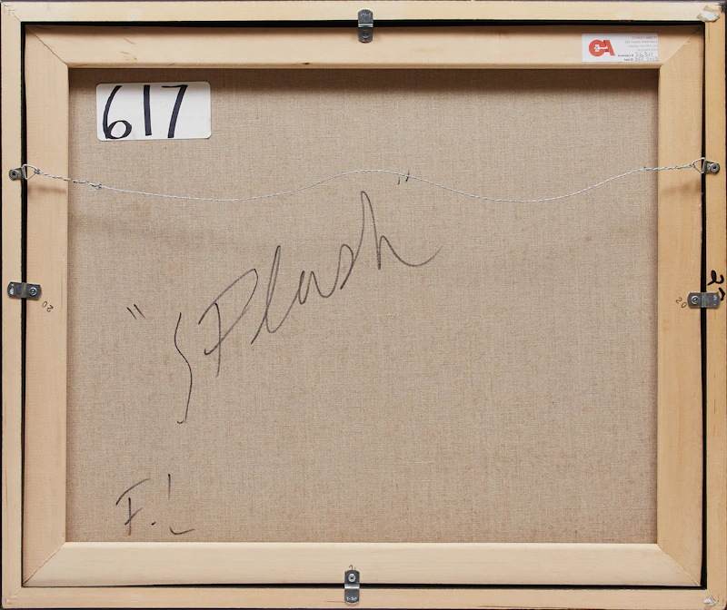 Fernand Leduc, Splash (Passage Series), acrylic on canvas, 1969 - view 2