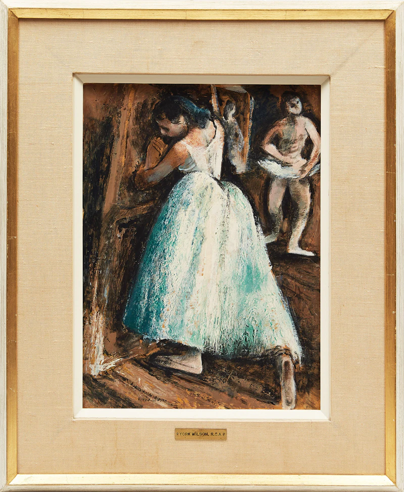 Ronald York Wilson, Posturing Dancers, oil on board - view 2