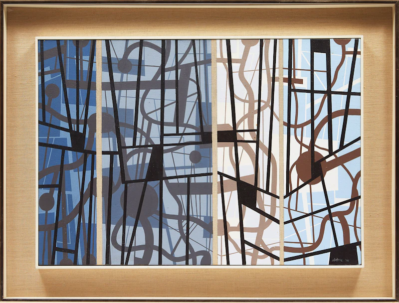 Jean-Paul Jérôme, Temps ajourés, acrylic on canvas - view 2