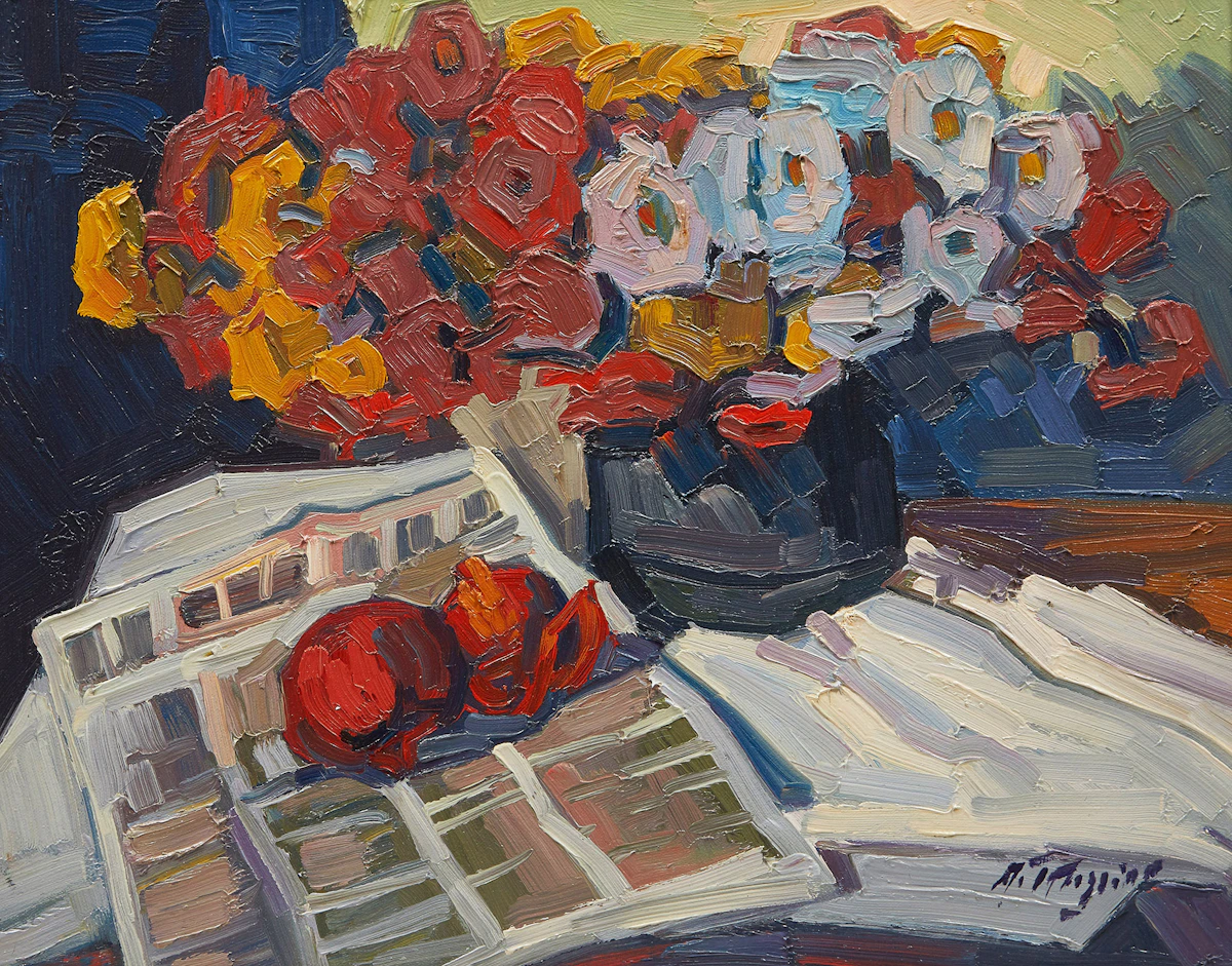 Armand Tatossian, Still Life, oil on canvas