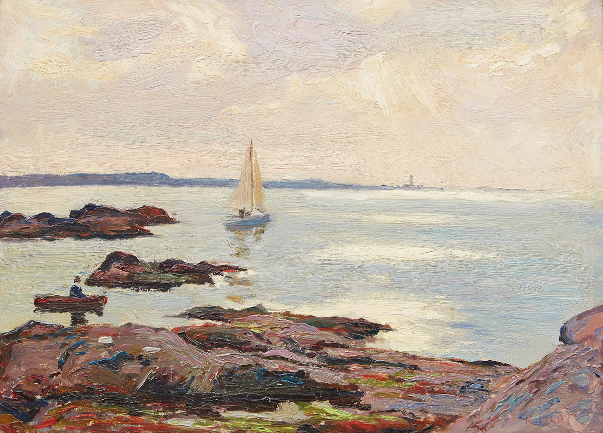 Robert Wakeham Pilot, Coastal Landscape , oil on panel