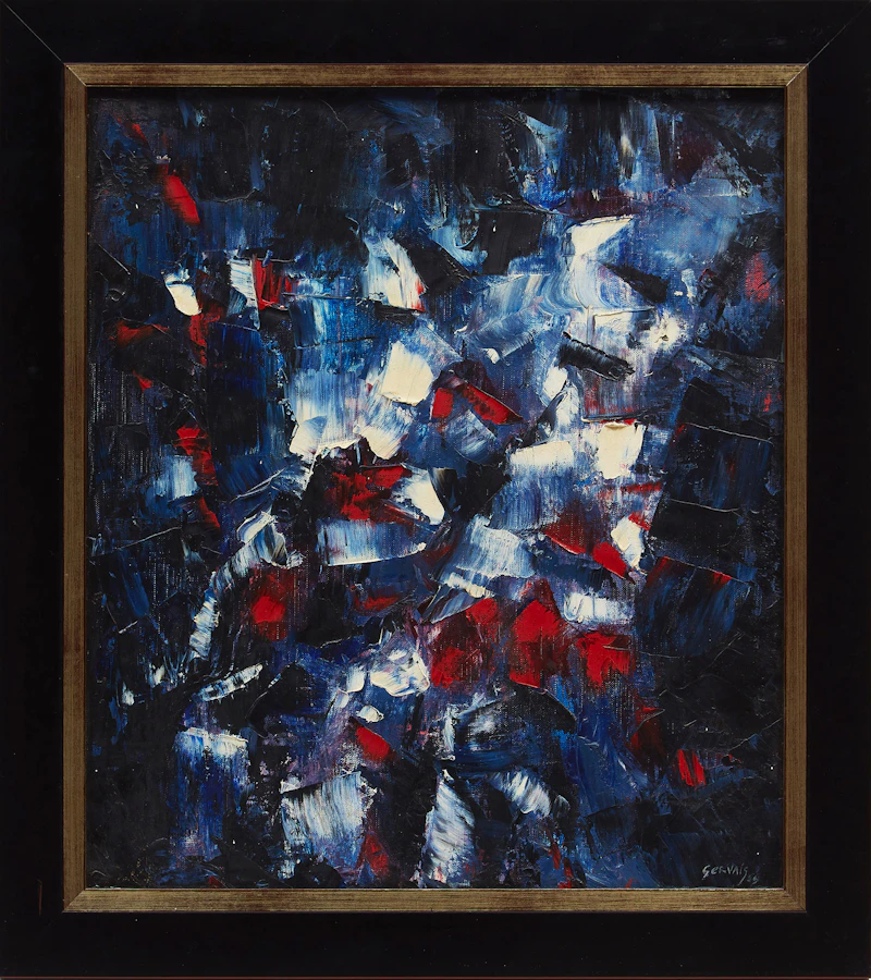 Lise Gervais, Sans titre, oil on canvas, 1959 - view 2