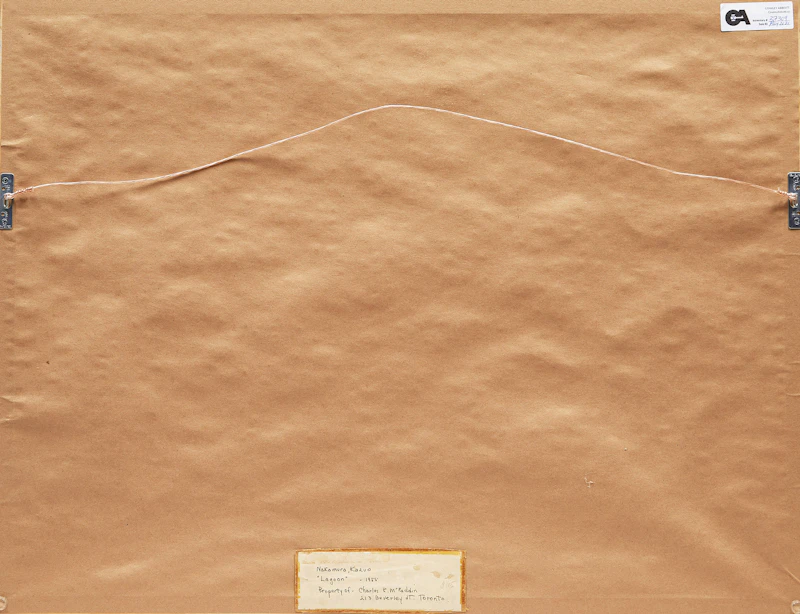 Kazuo Nakamura, Lagoon, watercolour, 1955 - view 3