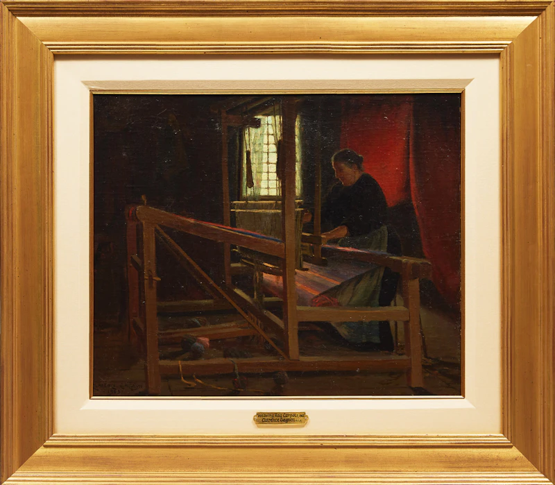 Clarence Alphonse Gagnon, Weaving Red Carpets, oil on canvas, 1903 - view 2