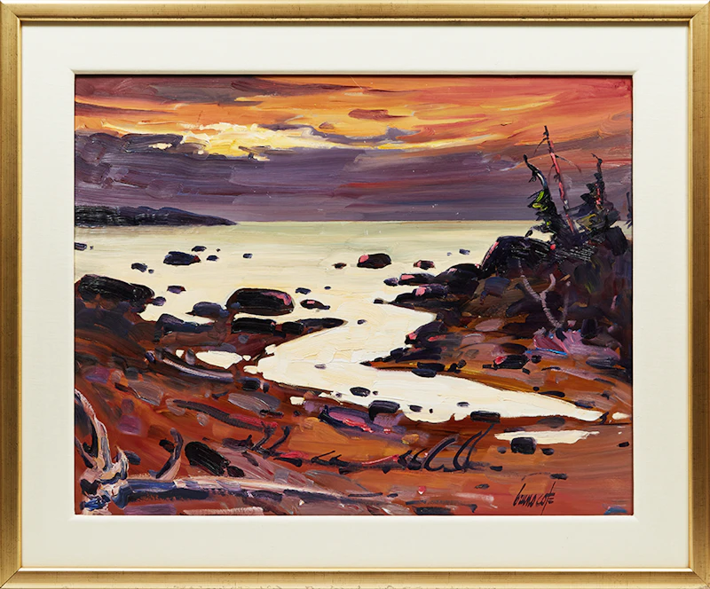 Bruno Côté, Lumière sur la mer , oil on board - view 2