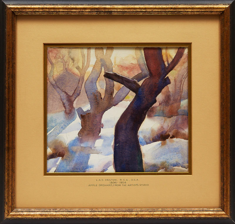 Lawrence Arthur Colley Panton, Apple Orchard, from the Artist’s Studio , watercolour - view 2