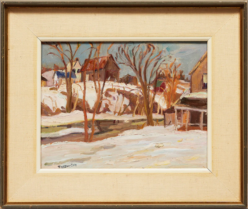 Ralph Wallace Burton, Spring - Masham, Que. , oil on board, 1966 - view 2