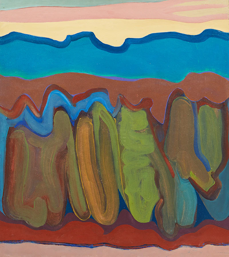Douglas Gibb Morton, Twilight Banff, oil on board - view 1