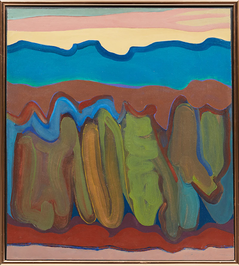 Douglas Gibb Morton, Twilight Banff, oil on board - view 2