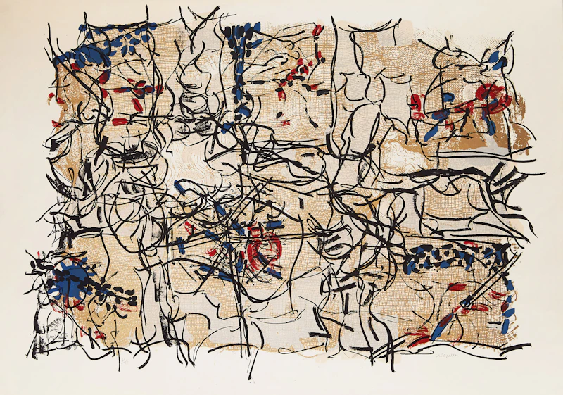 Jean Paul Riopelle, Jute II (1967), colour lithograph