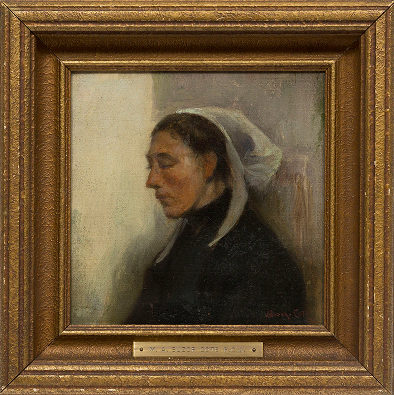 Marc-Aurèle de Foy Suzor-Coté, Meditation, oil on canvas, 1906 - view 2