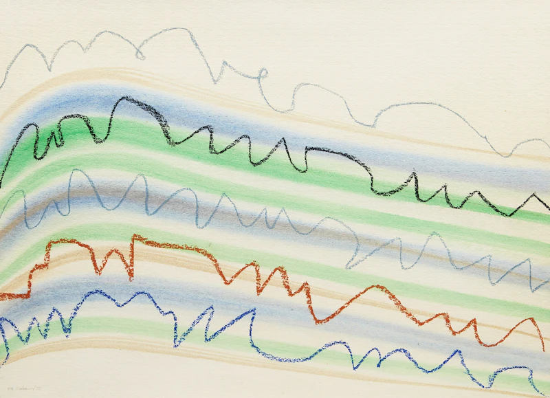 Dorset Line - Cool with Tan 2 (Arctic III: Mountains, Seas & Cliffs series) by Kathleen Margaret Graham