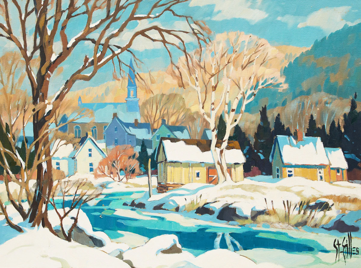 St. Gilles, Village Anse St. Jean, Saguenay, oil on canvas